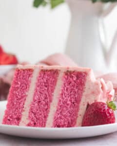 Roasted Strawberry Cake