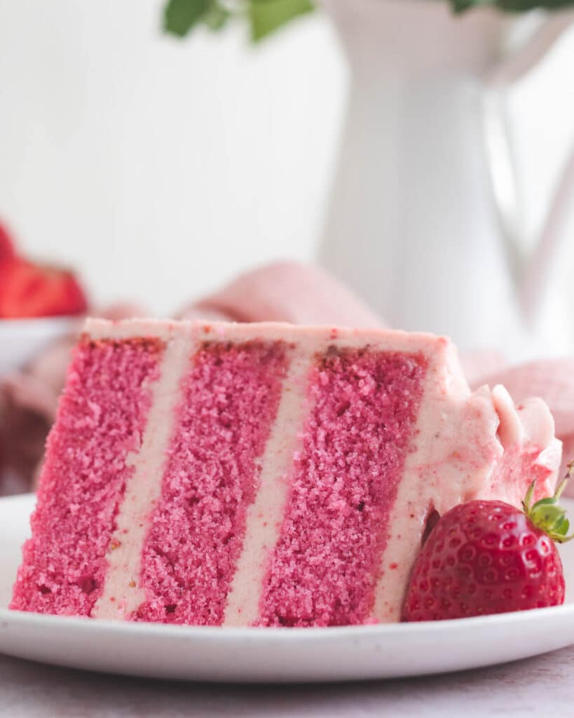 Roasted Strawberry Cake