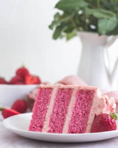 Roasted Strawberry Cake