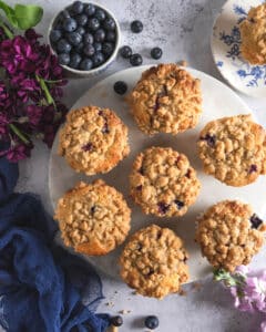 Blueberry Muffins with Crumb Topping