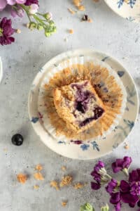 Blueberry Muffins with Crumb Topping