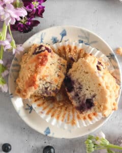 Blueberry Muffins with Crumb Topping