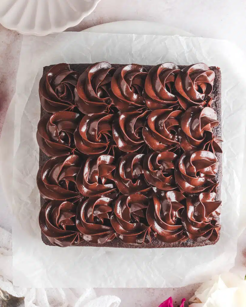 Easy single-layer chocolate layer cake