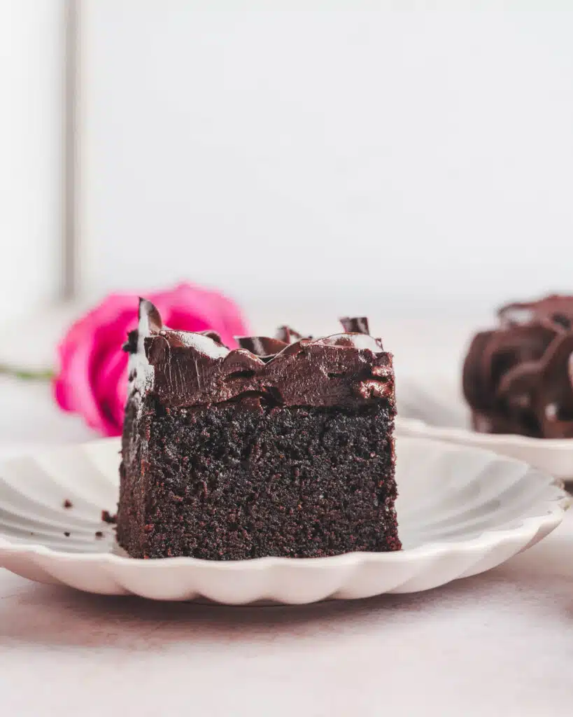 Single-layer chocolate layer cake