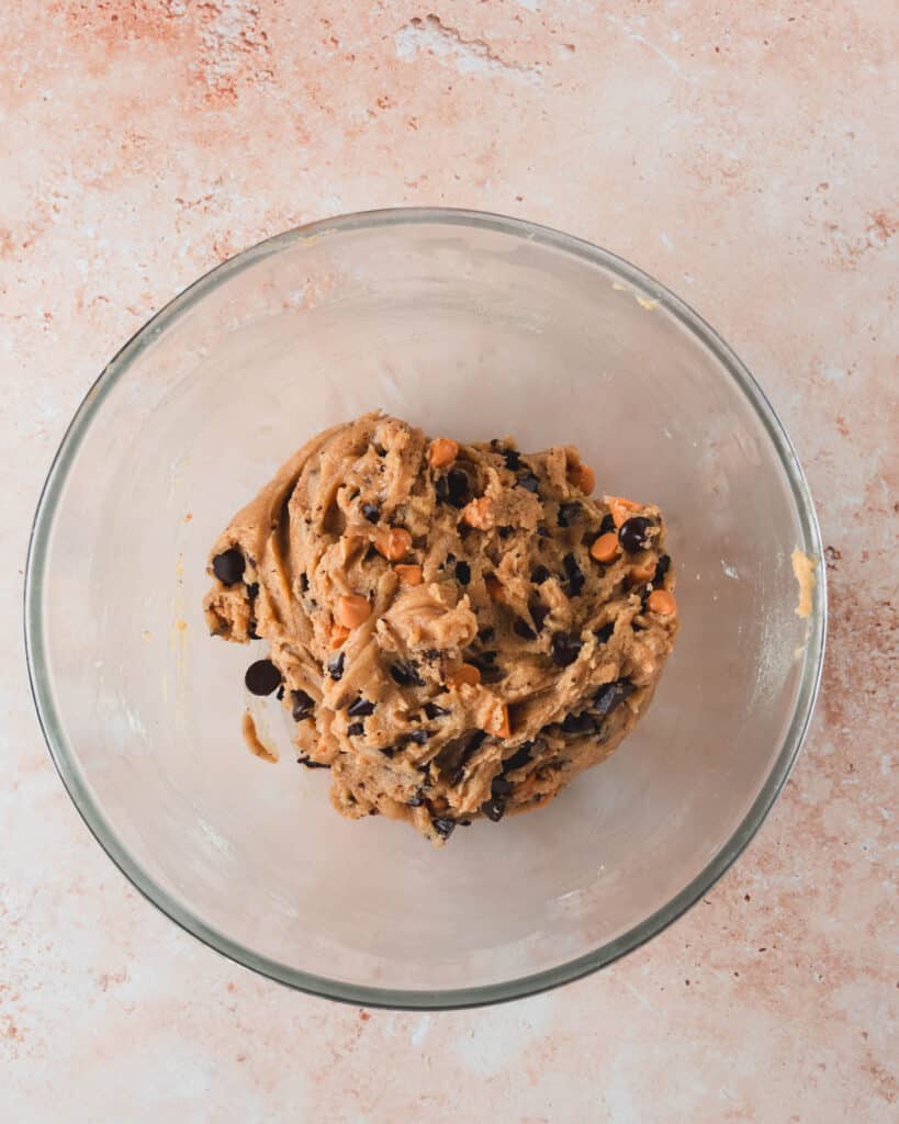 Butterscotch Chocolate Chip Cookies Batter