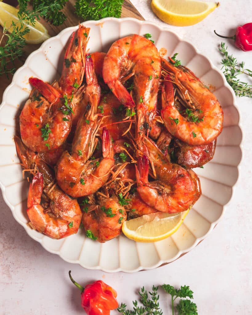 Jamaican Pepper Prawns