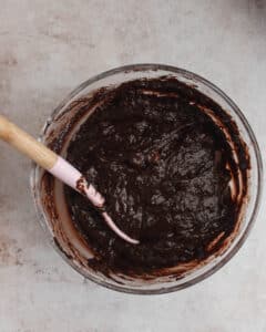 Chocolate muffin batter