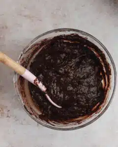 Chocolate muffin batter