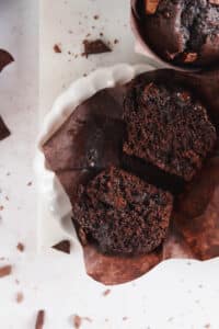 Double chocolate chunk muffins