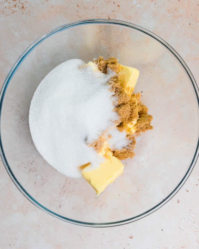 Step 1 for making ginger snap cookies