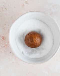 Step 6 for making ginger snap cookies