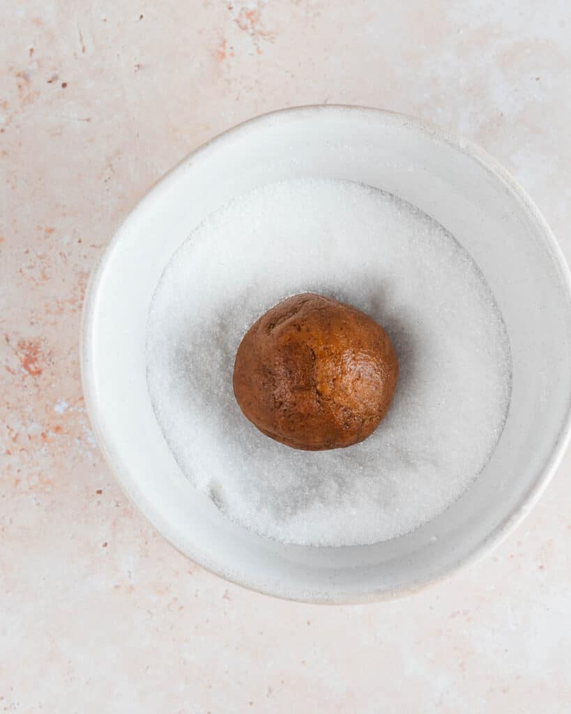 Step 6 for making ginger snap cookies