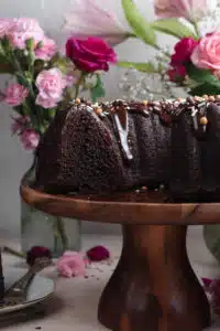 Heart Shaped Chocolate Bundt Cake