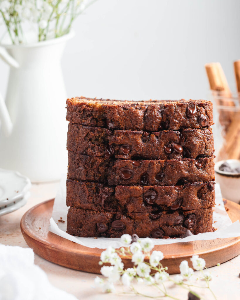 The Best Moist Chocolate Chip Banana Bread