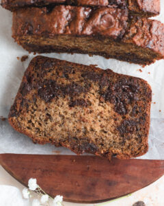 The Best Moist Chocolate Chip Banana Bread