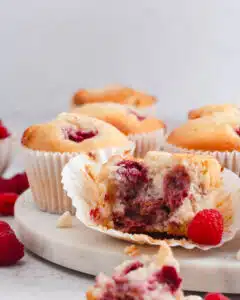 Raspberry White Chocolate Muffins