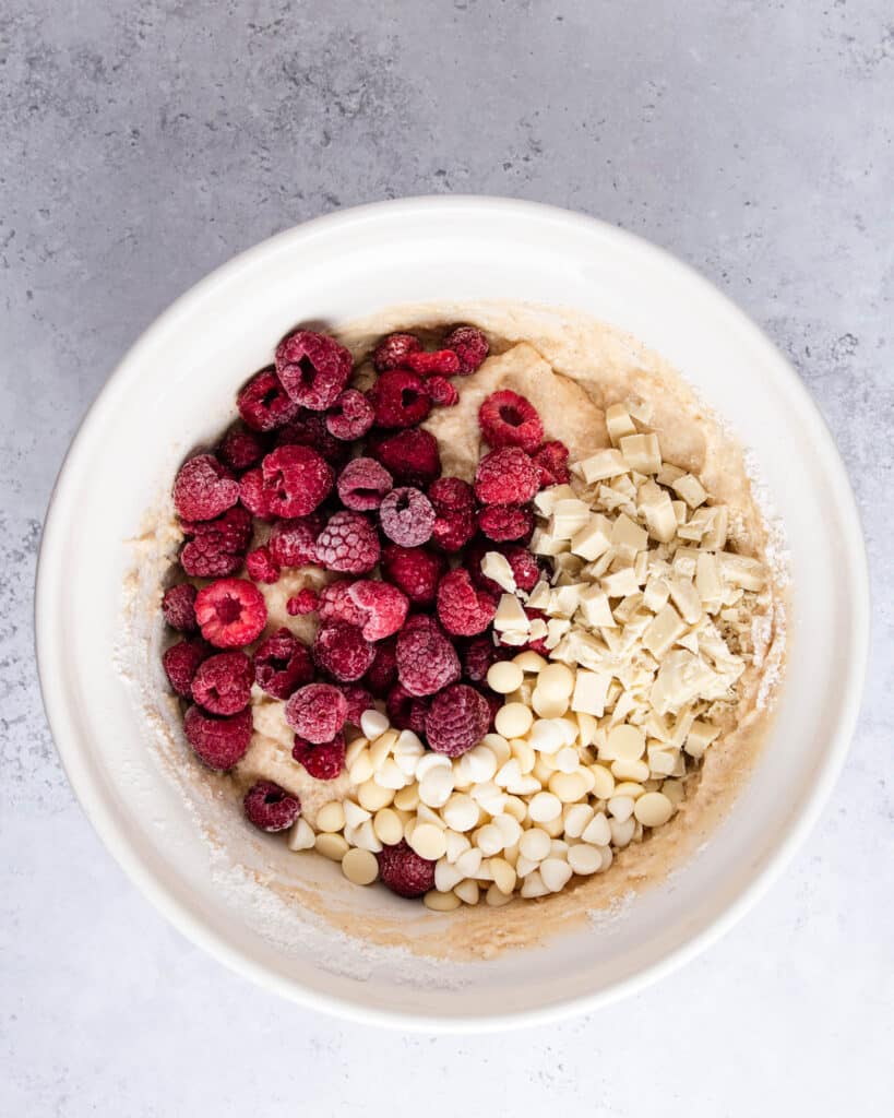 Raspberry White Chocolate Muffins