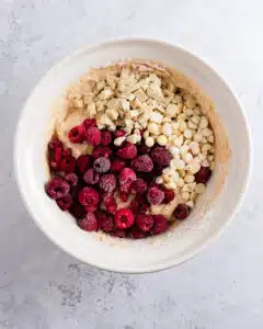 Raspberry White Chocolate Muffins