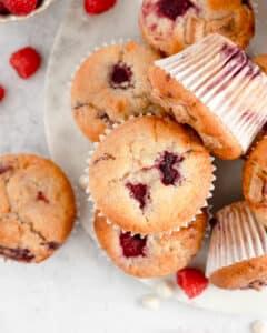Raspberry White Chocolate Muffins