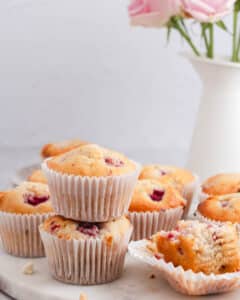 Raspberry White Chocolate Muffins