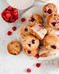 Raspberry White Chocolate Muffins