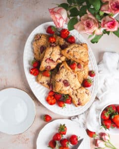 Easy strawberry and cream scones
