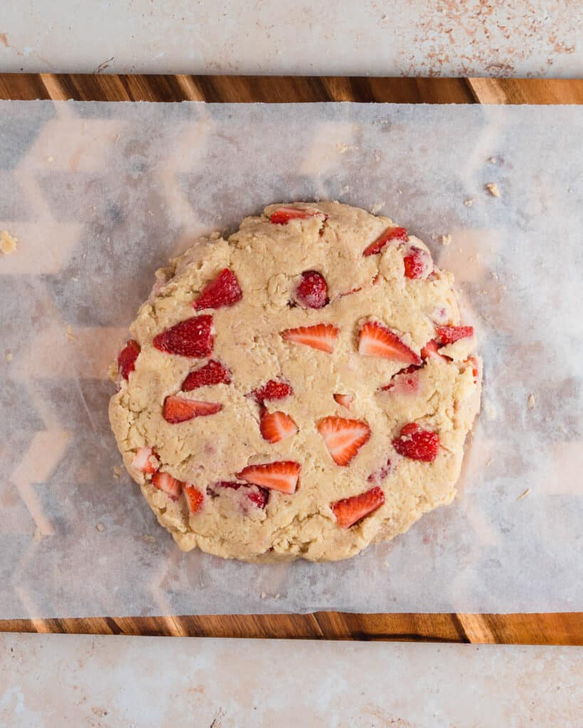 Strawberry and cream scones