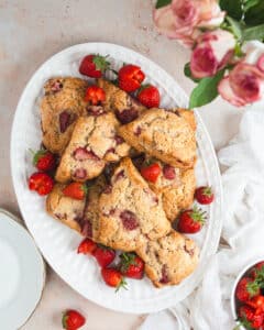 Easy strawberry and cream scones