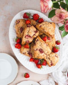 Easy strawberry and cream scones