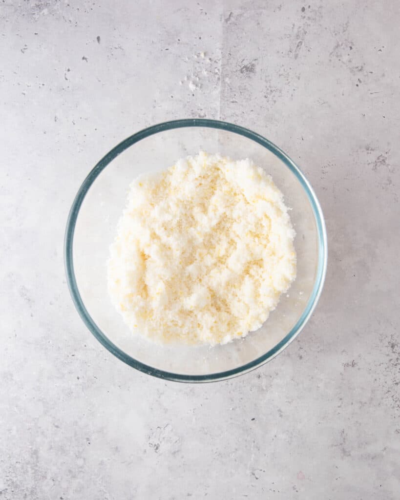Infused lemon sugar